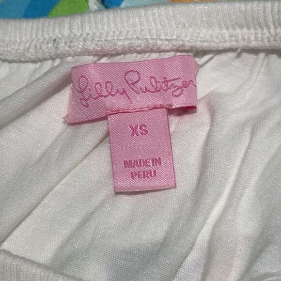 Lilly Pulitzer Strapless Top & Deep Sea Soirée Chipper Shorts Bundle - Picture 3 of 9